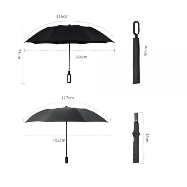 2-folding umbrellas size