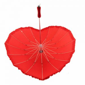 custom heart umbrella