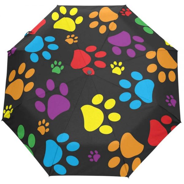 custom paw print umbrella