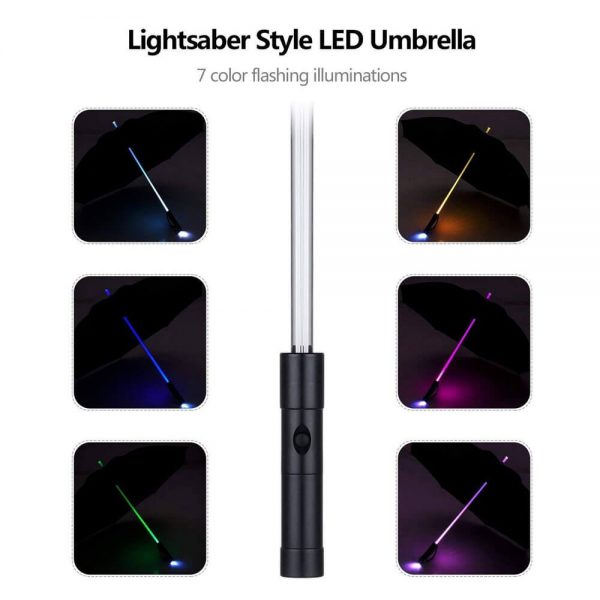 7 Colour Changing LED Umbrella Shaft