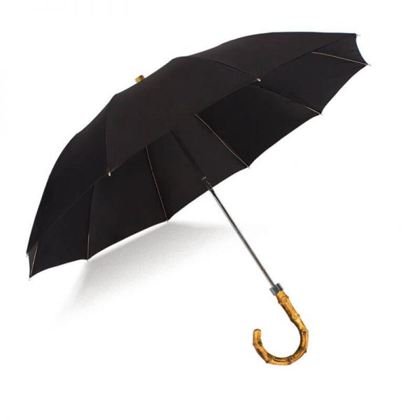 Custom Bamboo Handle Umbrella with Branded Logo