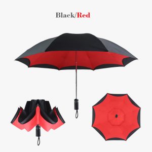 custom double layer reverse folding umbrella
