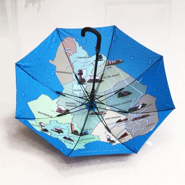 custom world map umbrella