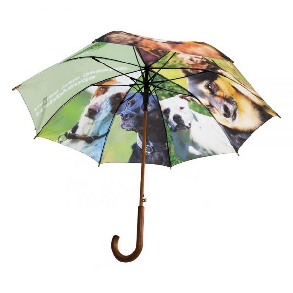 custom wooden tips umbrella