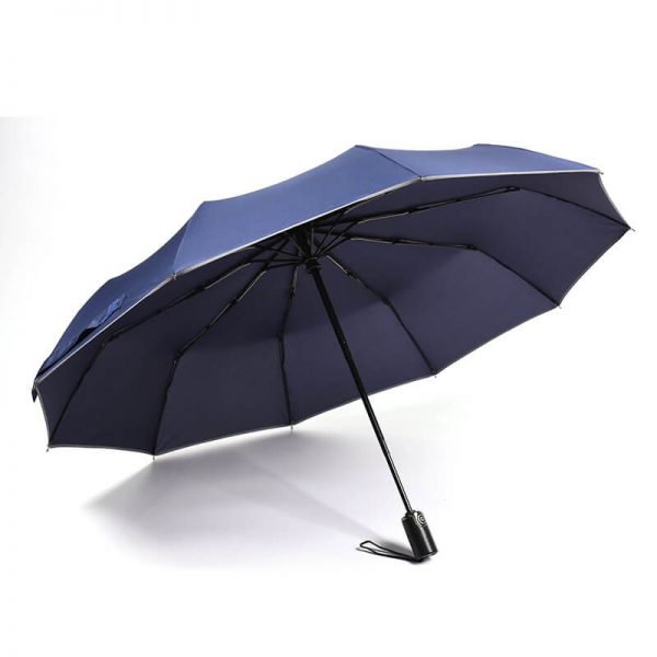 Custom Design Leather Handle Folding Umbrella