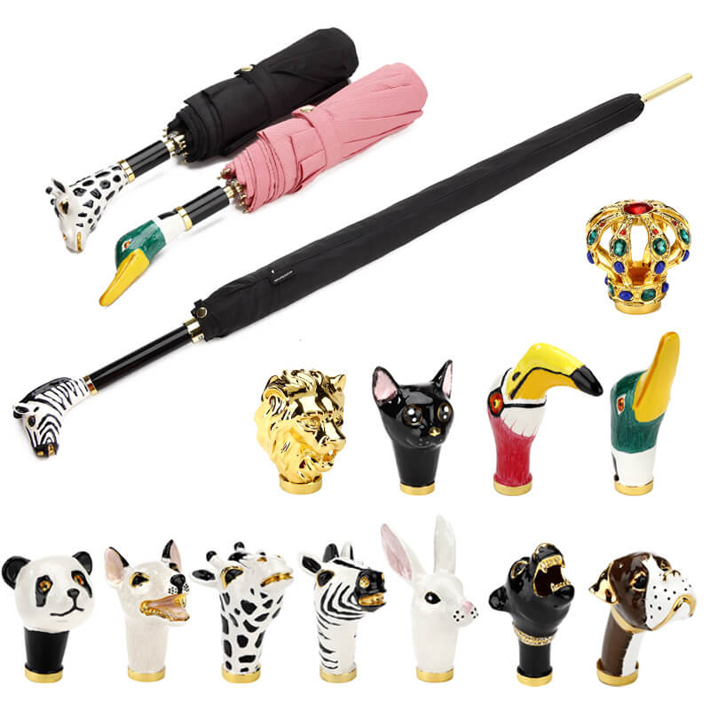 custom animal handle umbrella