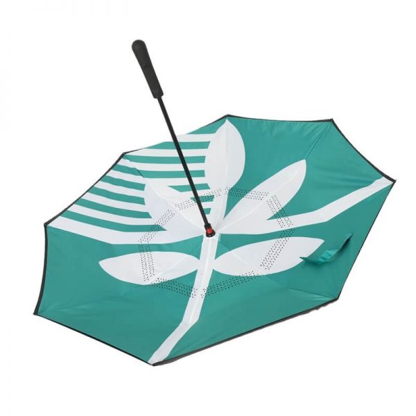 custom umbrellas that open backwards