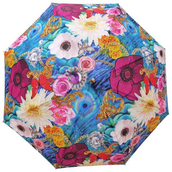 Custom Flower Printed Umbrella